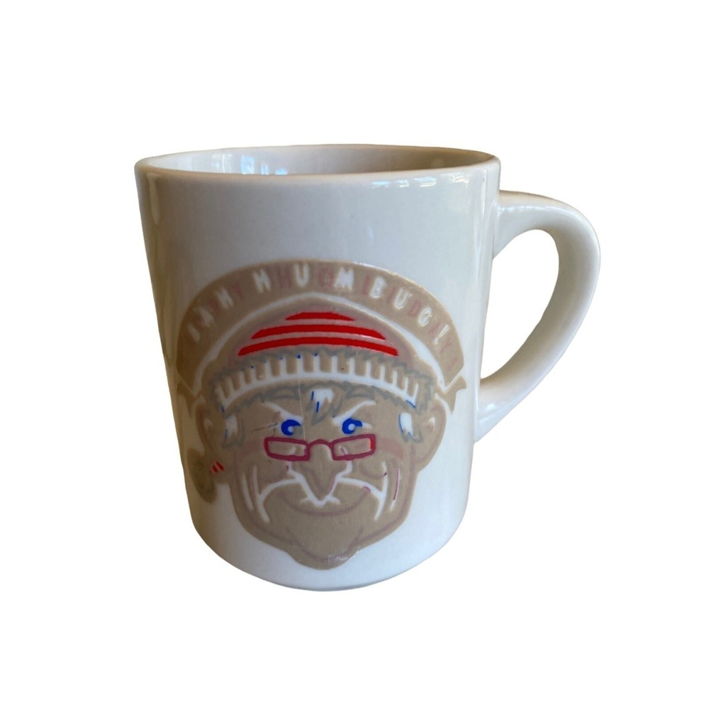 Dennys Restaurant Christmas Mug Santa Claus Bah Humbug Coffee Cup Heat Change